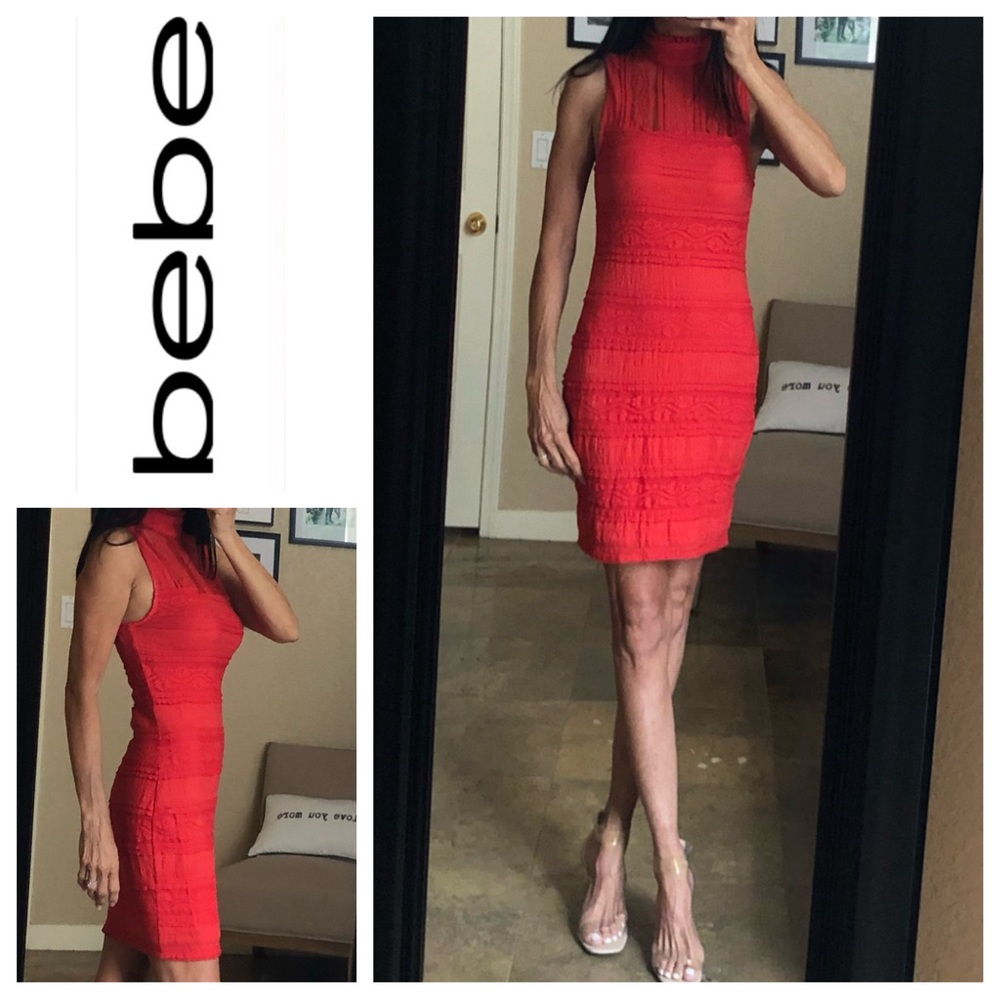 Vintage Bebe Mesh Dress Sz: XXS